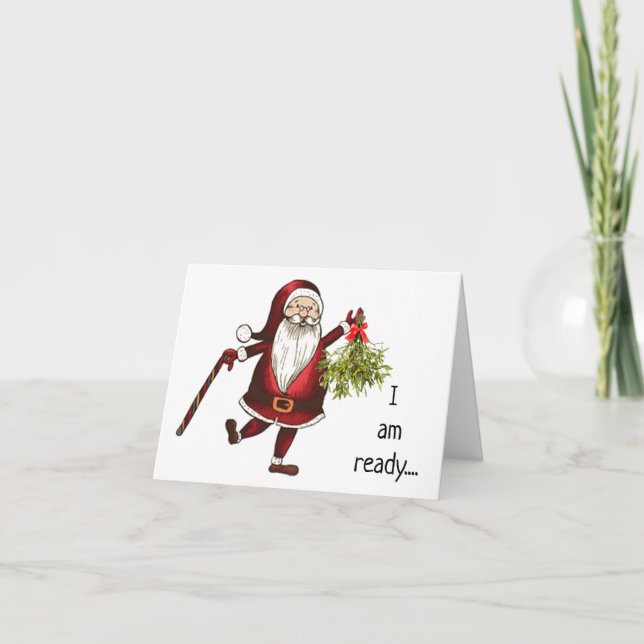 JEMAND WILL, SICH UNTER DEM MISTLETOM ZU TREFFEN KARTE (Vorderseite)