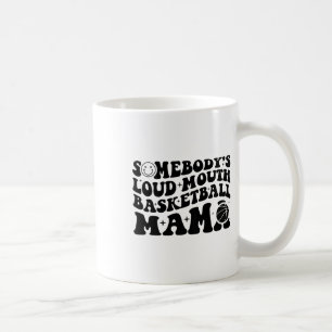 Jemand's Loud Mouth Sketll Mama Retro Wavy Groov Kaffeetasse