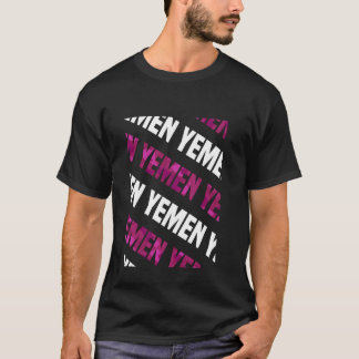 Jemen Camouflage Muster Pink Camouflage T-Shirt