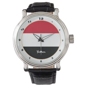 Jemen Flag & Jemen trendige Mode/Design-Uhr Armbanduhr