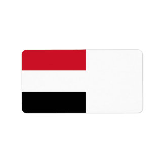 Jemen-Flagge Adressaufkleber