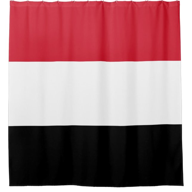 Jemen-Flagge Duschvorhang (Vorderseite)