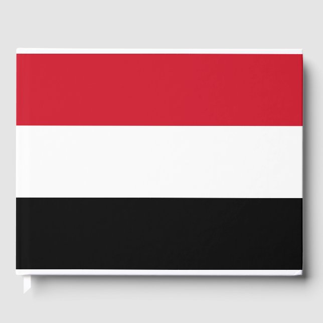 Jemen-Flagge Gästebuch (Vorderseite)