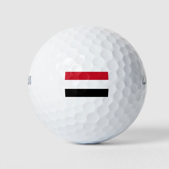 Jemen-Flagge Golfball (Vorderseite)