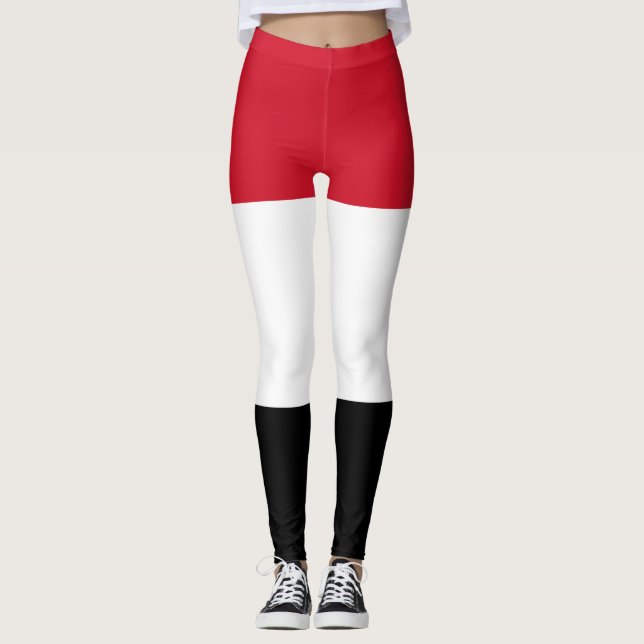 Jemen-Flagge Leggings (Vorderseite)