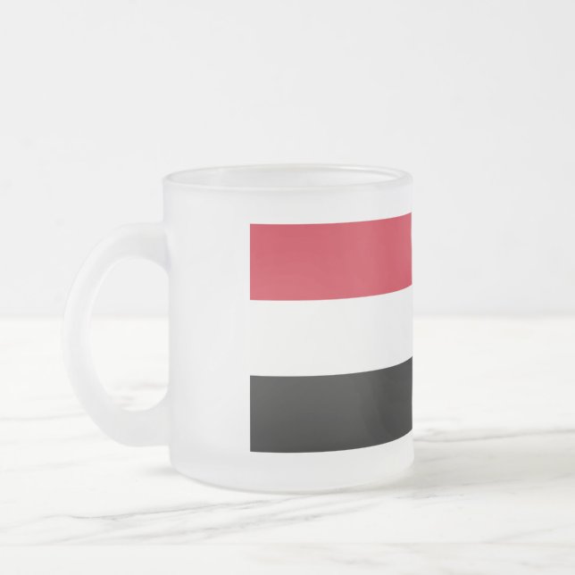 Jemen-Flagge Mattglastasse (Links)