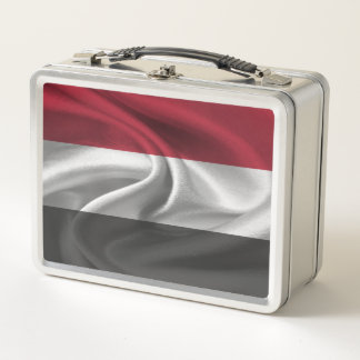 Jemen-Flagge Metall Brotdose