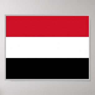 Jemen - Flagge - Poster