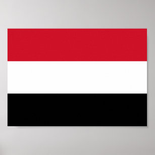 Jemen-Flagge Poster