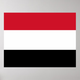Jemen-Flagge Poster