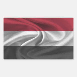 Jemen-Flagge Rechteckiger Aufkleber