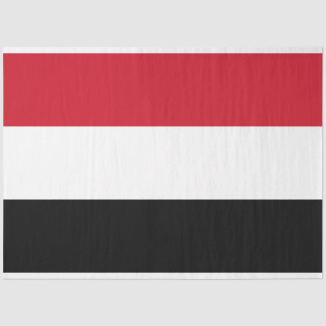 Jemen-Flagge Seidenpapier (Vorderseite)