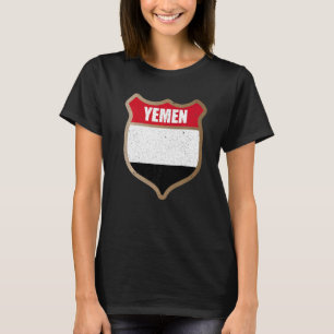 Jemen-Flaggenpflaster für Jemen und die Jemen-Lieb T-Shirt