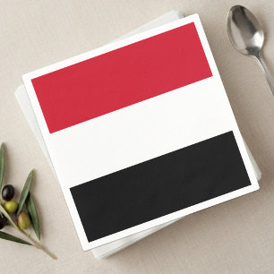 Jemen Tücher, Jemenitische Flagge Party Serviette