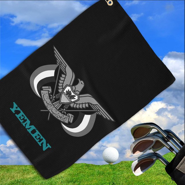 Jemen und Jemeniten zum Golfen Golfhandtuch (Von Creator hochgeladen)