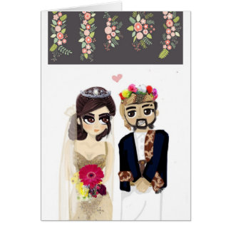 jemenitische Hochzeitseinladungskarte