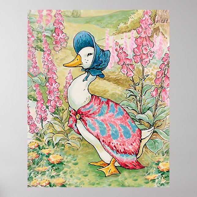 Jemima Puddle Duck am See Poster (Vorne)