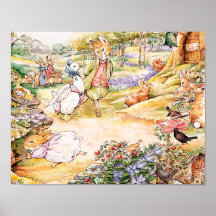 Jemima Puddle Duck geht mit Herrn Fox spazieren