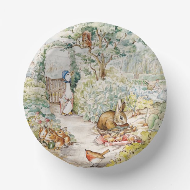 Jemima Puddle Duck im Garten von Herrn Mc Gregor Pappteller (Vorderseite)