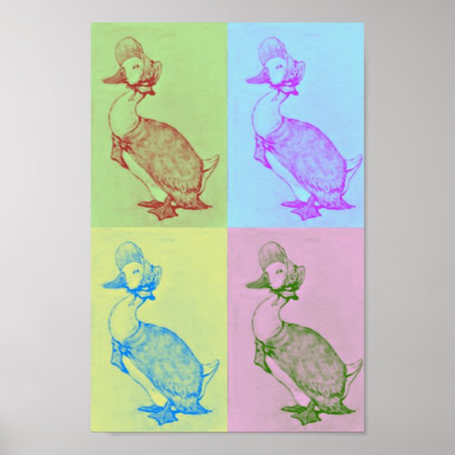 Jemima Puddle-Duck Pop Art Poster (Vorne)