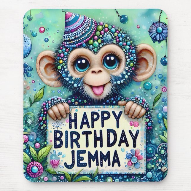 JEMMA ~ BABY CHIMPANZEE ~ Mousepad (Vorne)