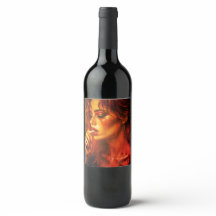 "J'en ai fini" Étiquette de bouteilles à vin