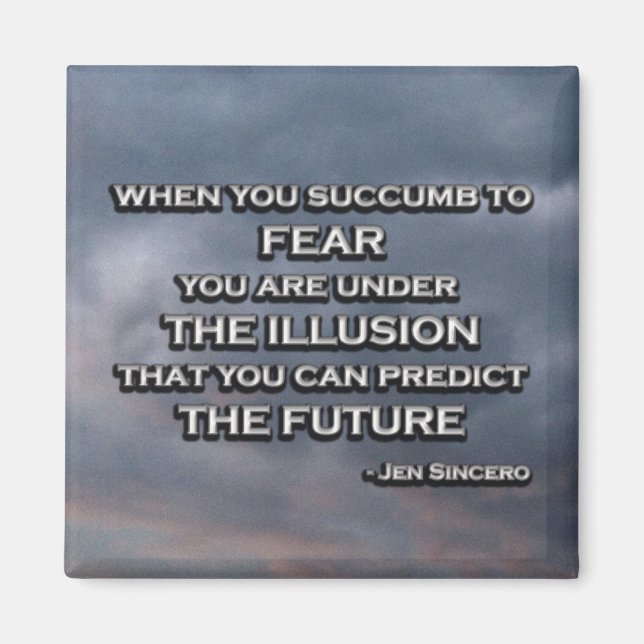 Jen Sincero Badass Motivational Citation Magnet (Devant)