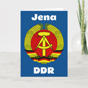 Jena, DDR, Jena, Deutschland (DDR Ossi) Karte