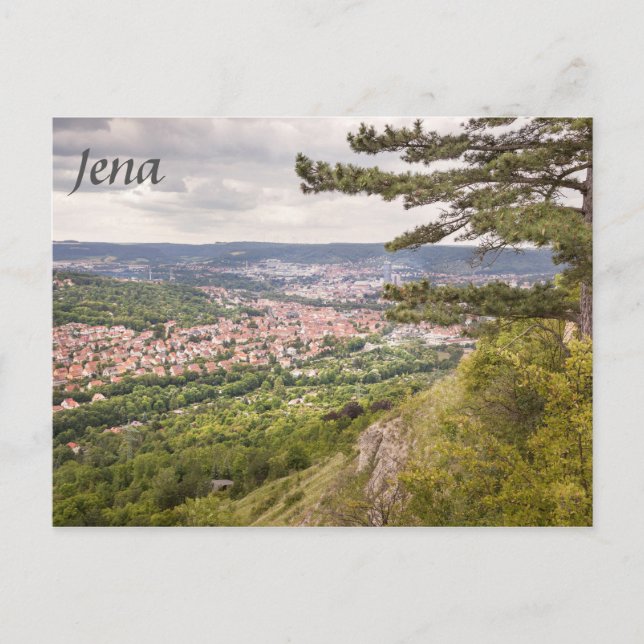 Jena View Foto Postkarte (Vorderseite)