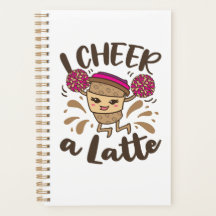 J'encourage un café Cheerled Latte Cute