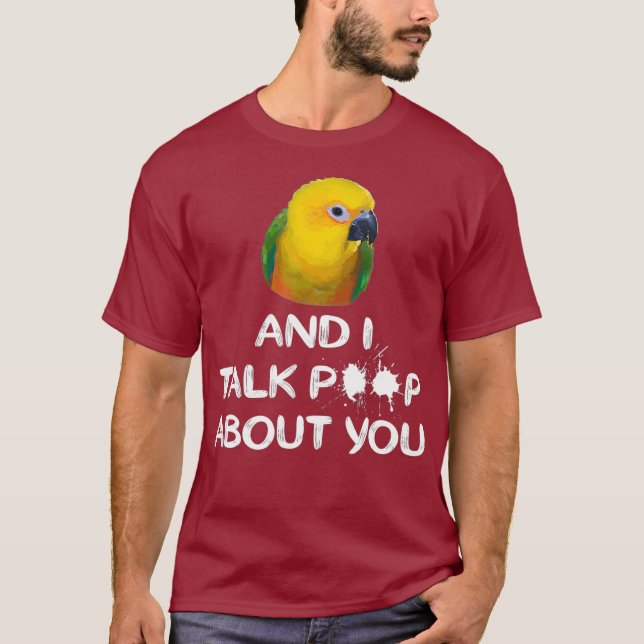 Jenday Conure Shirt I und Conure sprechen über Sie (Vorderseite)