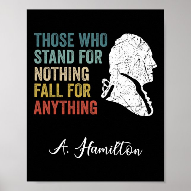 Jene, die nichts stehen, fallen Hamilton Poster (Vorne)