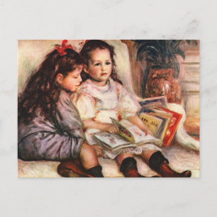 Jene und Genevive Caillebotte von Renoir Postkarte