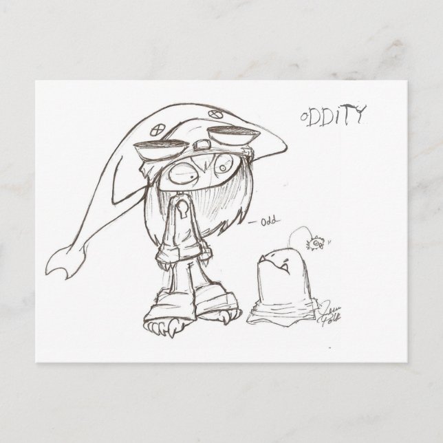 Jenn, Oddity Postkarte (Vorderseite)