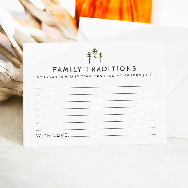 JENNA Mountain Pine Baby Family Tradition Card Begleitkarte (Von Creator hochgeladen)