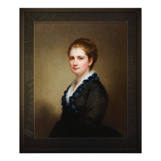 Jennie Walters Delano von George August Baker Jr. Fotodruck (Vorne)