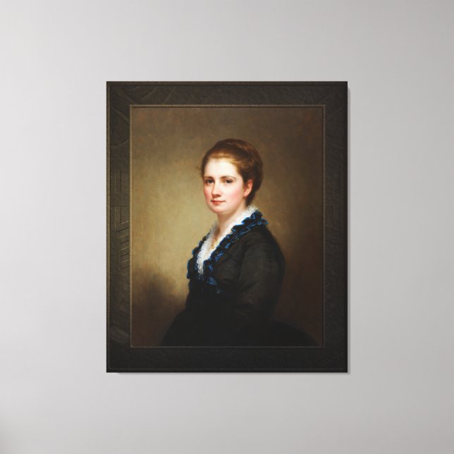 Jennie Walters Delano von George August Baker Jr. Leinwanddruck (Vorderseite)