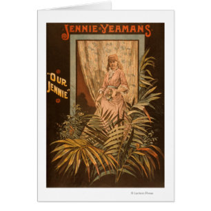 Jennie Yeamans "Our Jennie" Play Poster