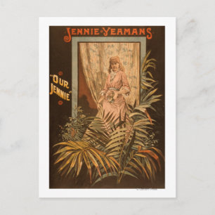 Jennie Yeamans "Our Jennie" Play Poster Postkarte