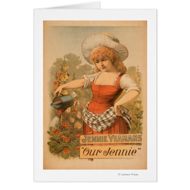 Jennie Yeamans "Our Jennie" Theaterposter (Vorne)