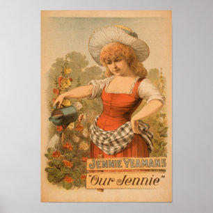Jennie Yeamans "Our Jennie" Theaterposter Poster