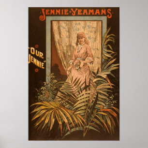 Jennie Yeamans "unser Jennie" Spiel-Plakat Poster
