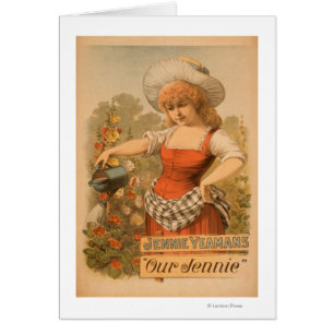 Jennie Yeamans "unser Jennie" Theater-Plakat