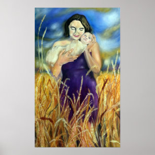Jennifer and Daughter - Gemälde von Jeanne Watson Poster