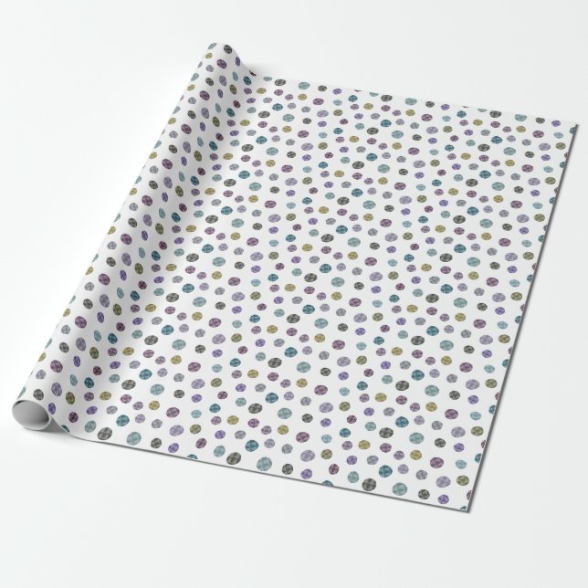 Jennifer Collection Watercolor Kleine Punkte Geschenkpapier (Ungerollt)