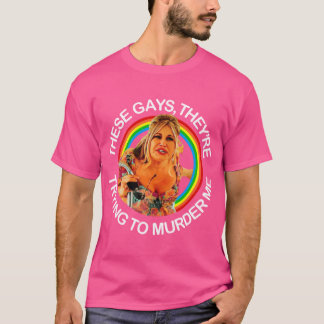 Jennifer Coolidge Zitatiese Schwulen versuchen, mi T-Shirt