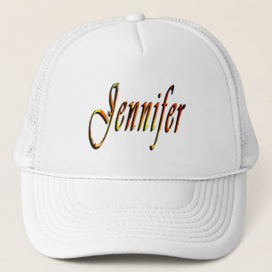 "Jennifer" Florales Jennifer-Namensdesign, Truckerkappe