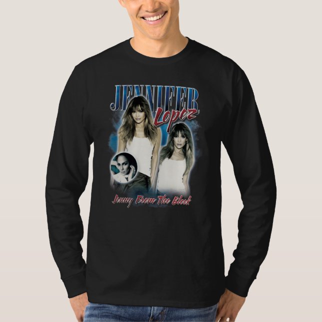 Jennifer Lopez Bootleg Portrait T-Shirt (Vorderseite)