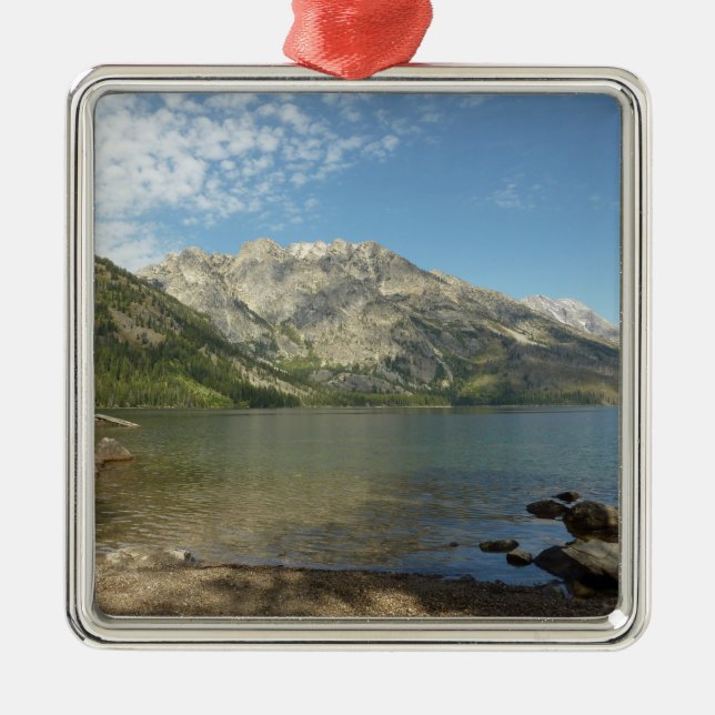 Jenny Lake at Grand Teton National Park Ornament Aus Metall (Vorne)