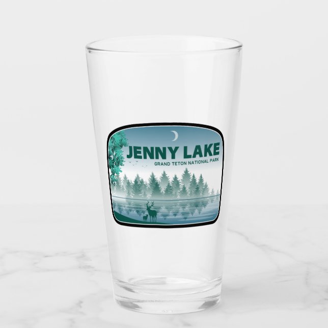 Jenny Lake Grand Teton Nationalpark Deer Glas (Vorderseite)